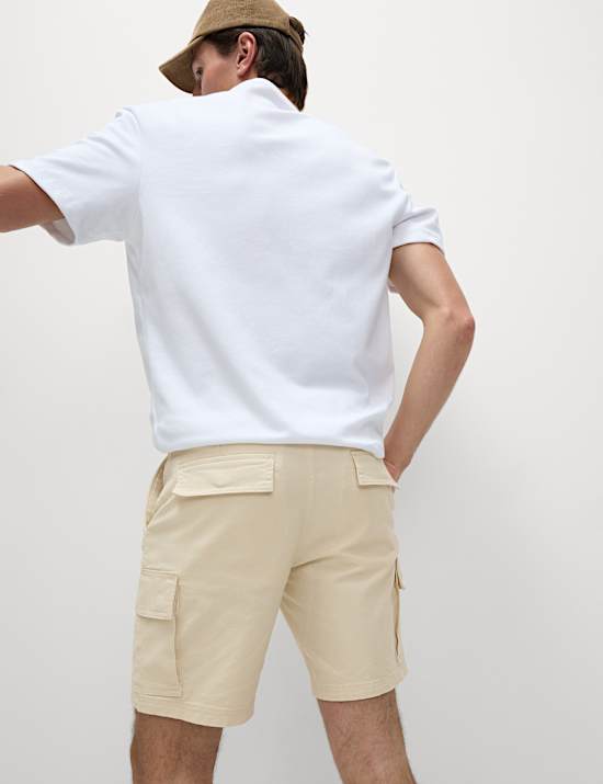 Straight Fit Stretch Cargo Short
