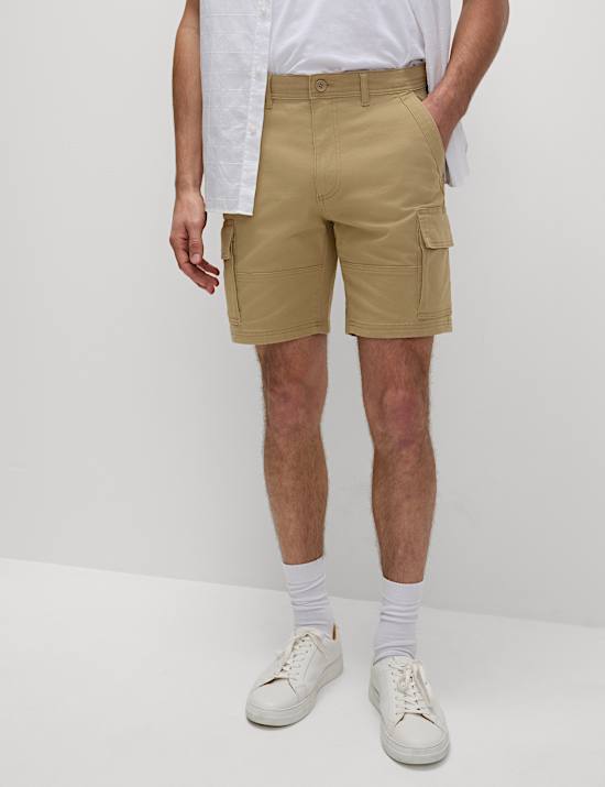 Straight Fit Stretch Cargo Short