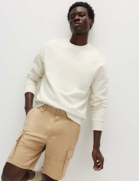 Straight Fit Stretch Cargo Short