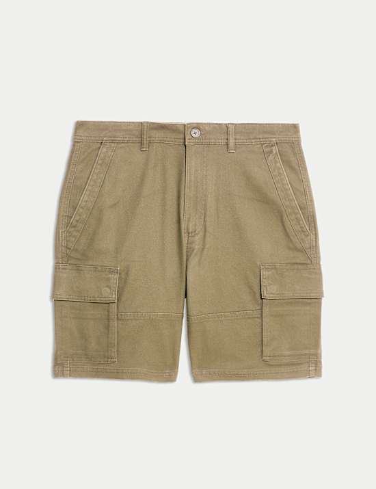 Straight Fit Stretch Cargo Short
