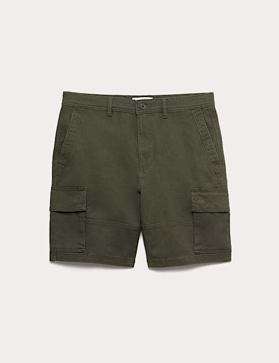 Straight Fit Stretch Cargo Short