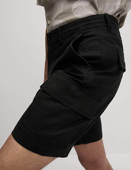 Straight Fit Stretch Cargo Short