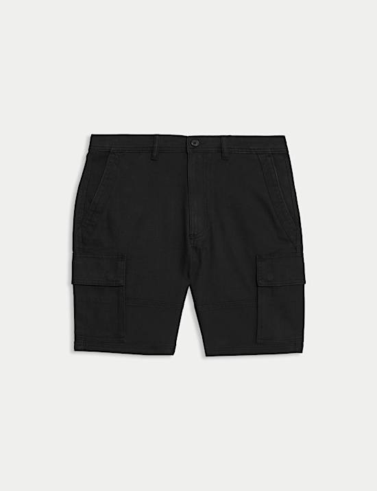 Straight Fit Stretch Cargo Short