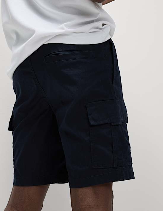 Elasticated Waist Ripstop Cargo Shorts