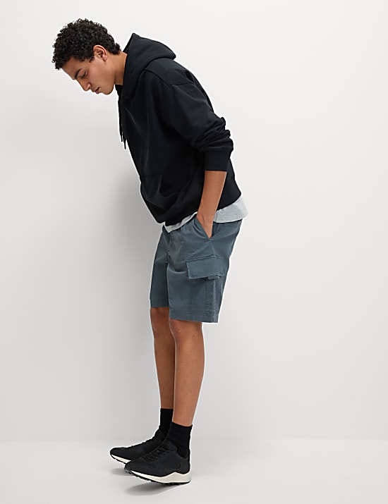 Elasticated Waist Ripstop Cargo Shorts