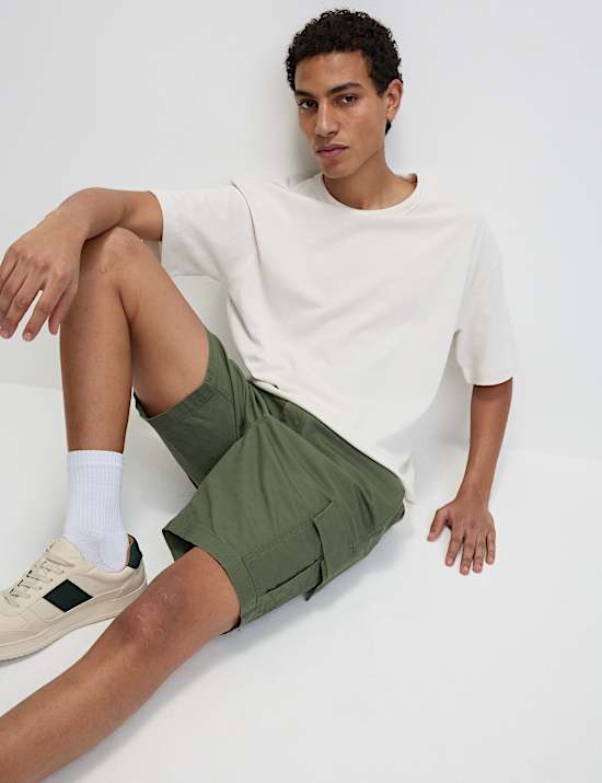 Elasticated Waist Ripstop Cargo Shorts