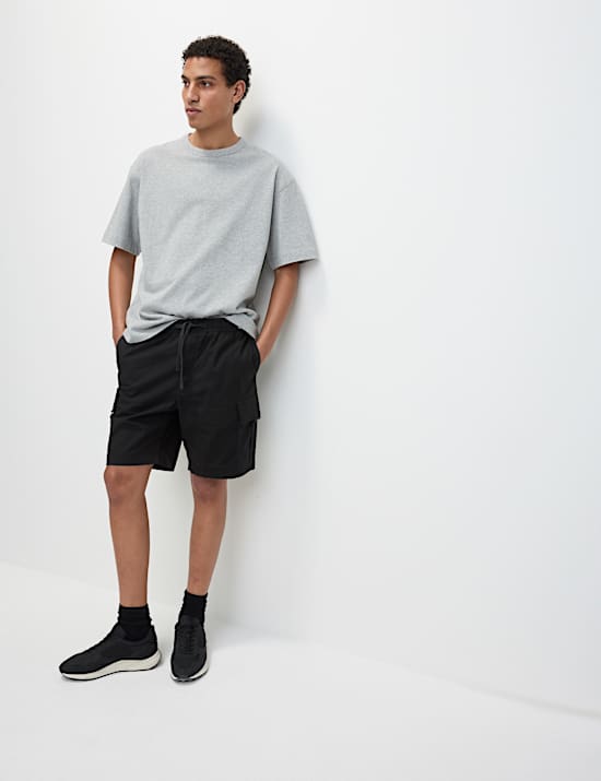 Elasticated Waist Ripstop Cargo Shorts