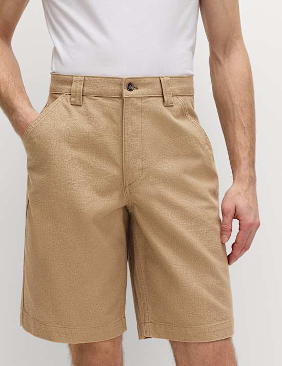Loose Fit Pure Cotton Utility Shorts
