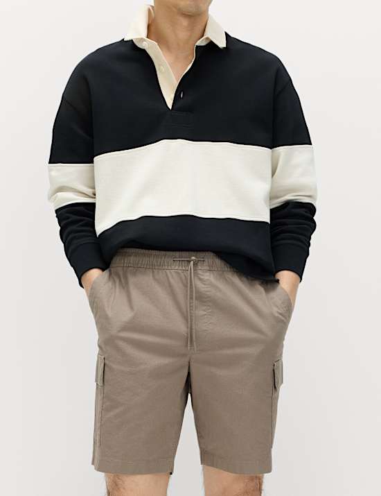 Elasticated Waist Ripstop Cargo Shorts