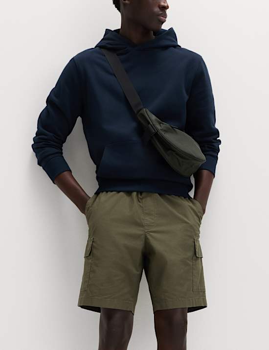 Elasticated Waist Ripstop Cargo Shorts