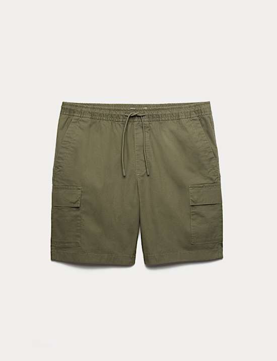 Elasticated Waist Ripstop Cargo Shorts