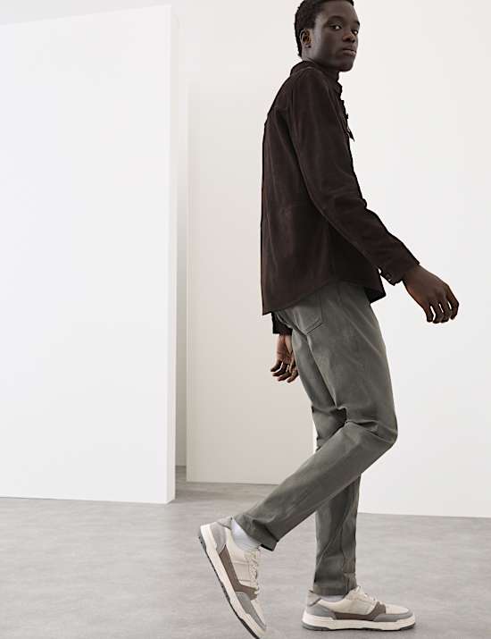 Slim Fit Performance Twill 5 Pocket Trousers