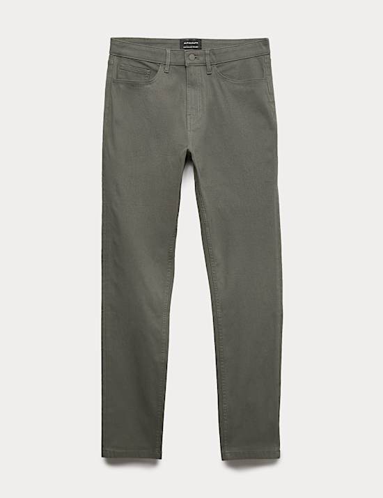 Slim Fit Performance Twill 5 Pocket Trousers