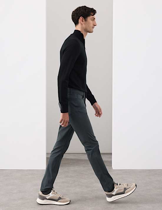 Cotton Rich Twill Performance Trousers