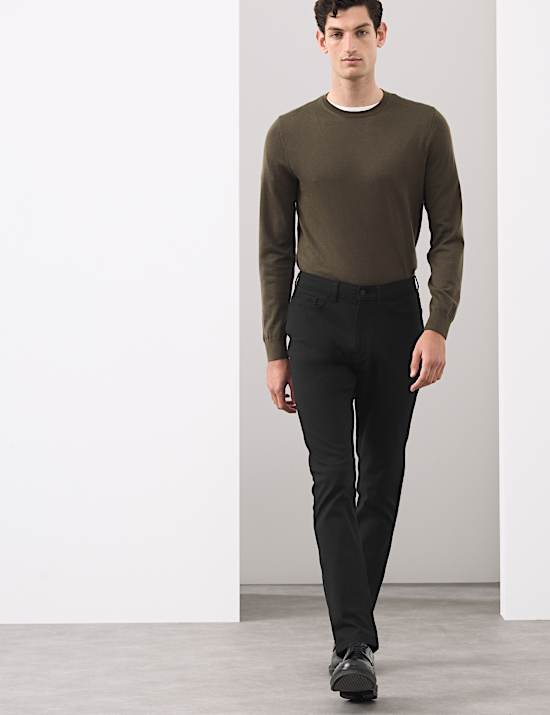 Cotton Rich Twill Performance Trousers