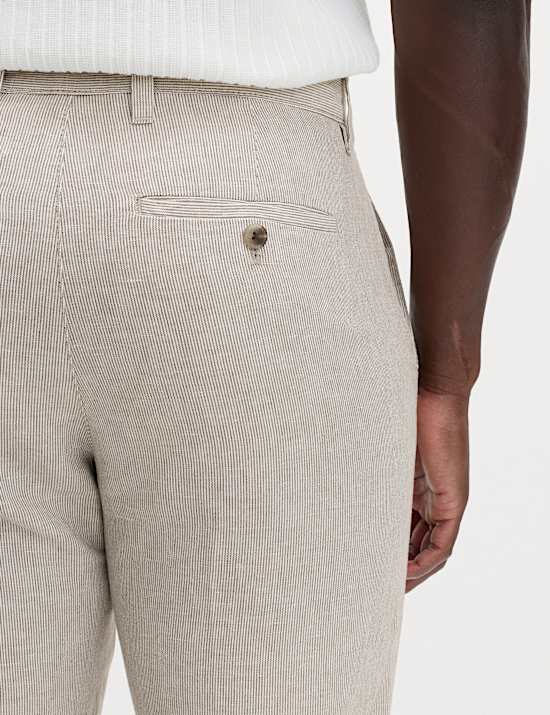 Regular Fit Linen Blend Chinos