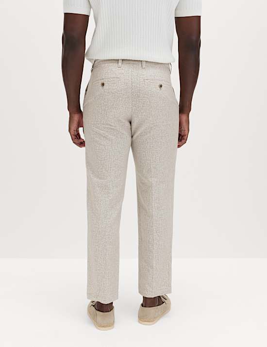 Regular Fit Linen Blend Chinos