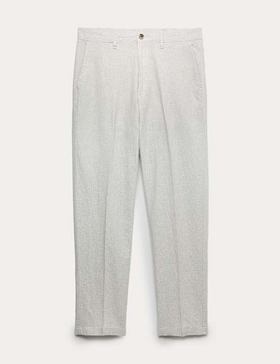 Regular Fit Cotton Linen Blend Chinos