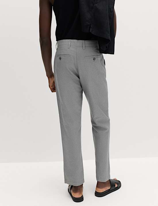 Regular Fit Cotton Linen Blend Chinos