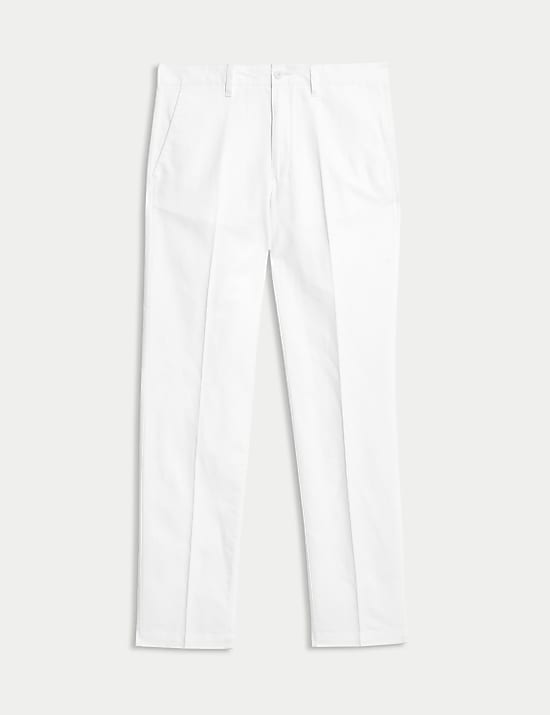 Regular Fit Cotton Linen Blend Chinos