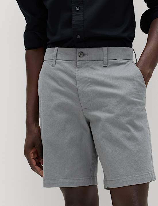 2 Pack Regular Fit Stretch Chino Shorts