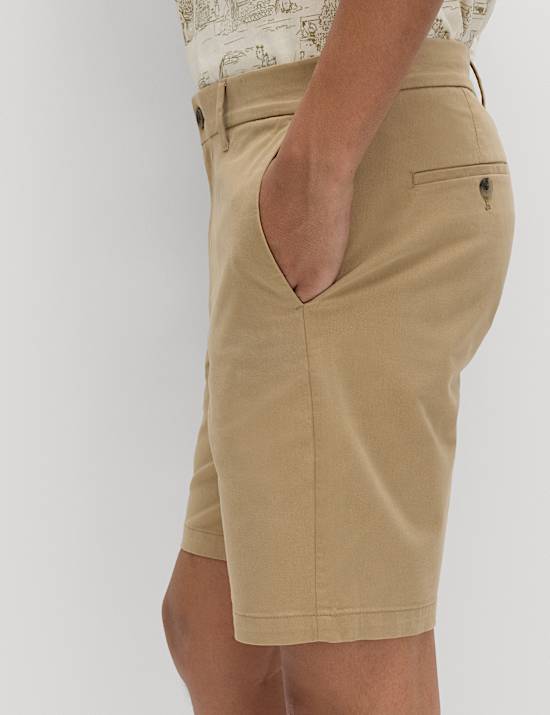 2 Pack Regular Fit Stretch Chino Shorts