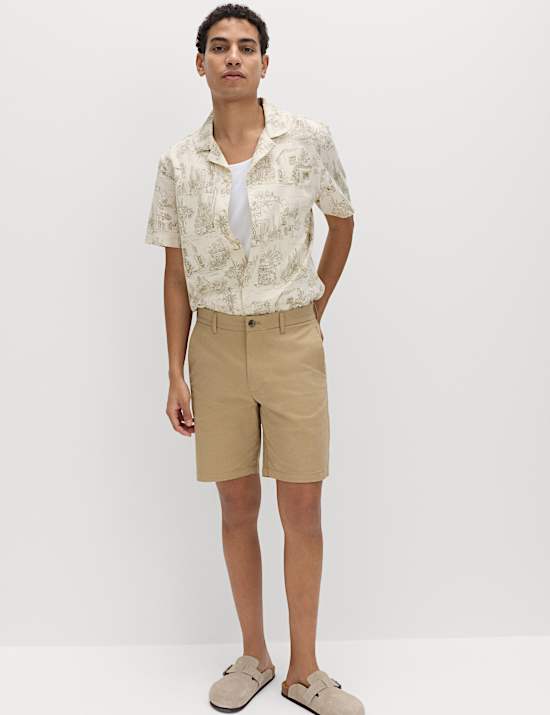 2 Pack Regular Fit Stretch Chino Shorts