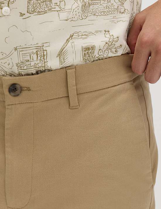 2 Pack Regular Fit Stretch Chino Shorts