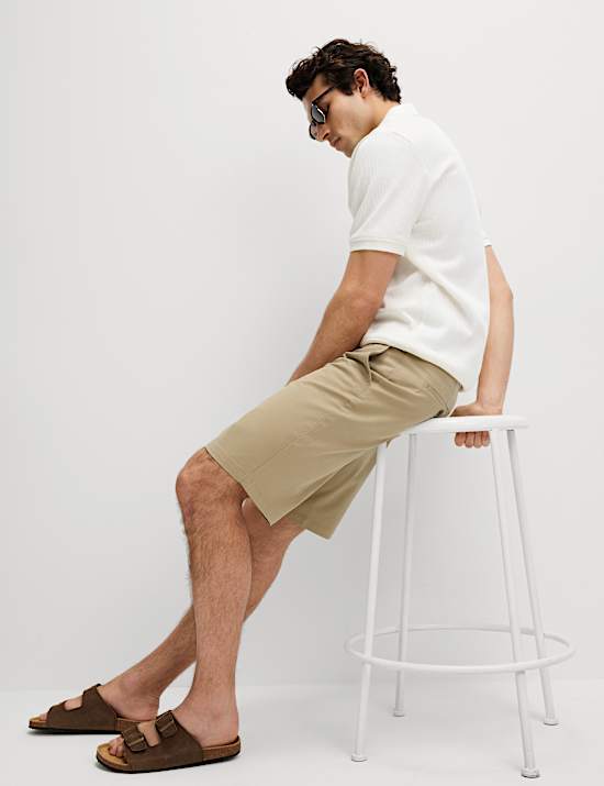Loose Fit Stretch Chino Shorts