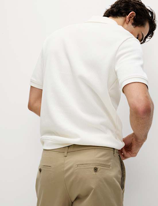 Loose Fit Stretch Chino Shorts