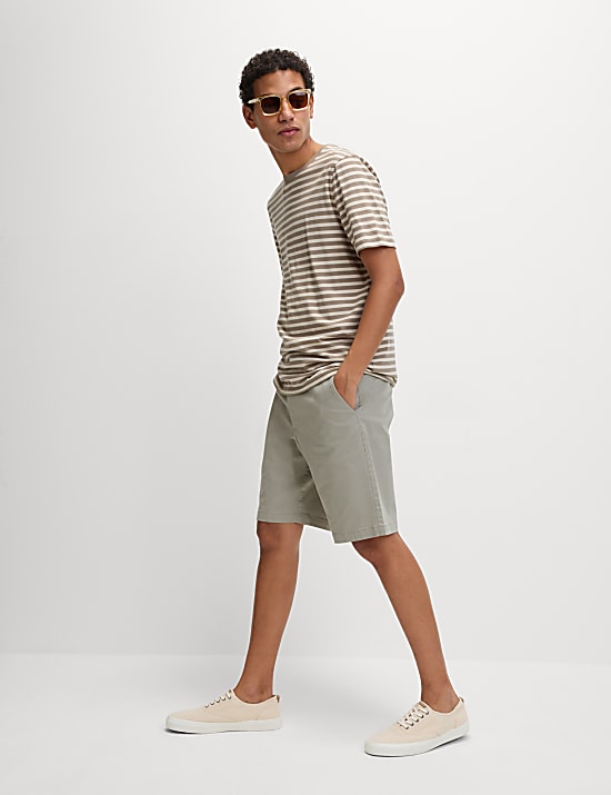 Loose Fit Stretch Chino Shorts