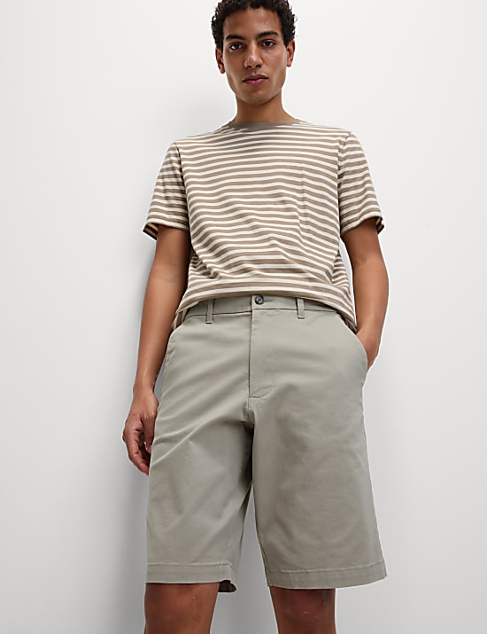 Loose Fit Stretch Chino Shorts