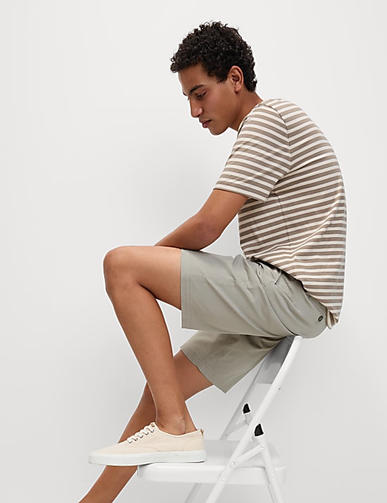 Loose Fit Stretch Chino Shorts