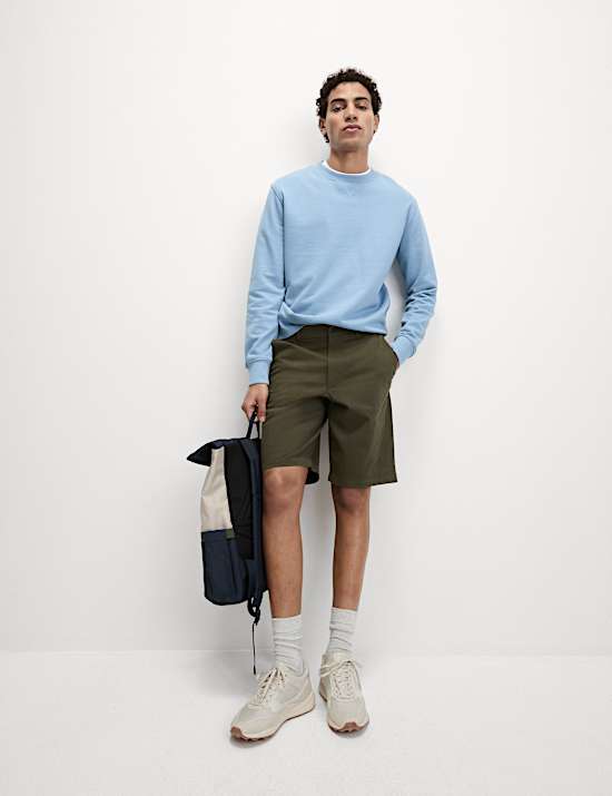 Loose Fit Stretch Chino Shorts