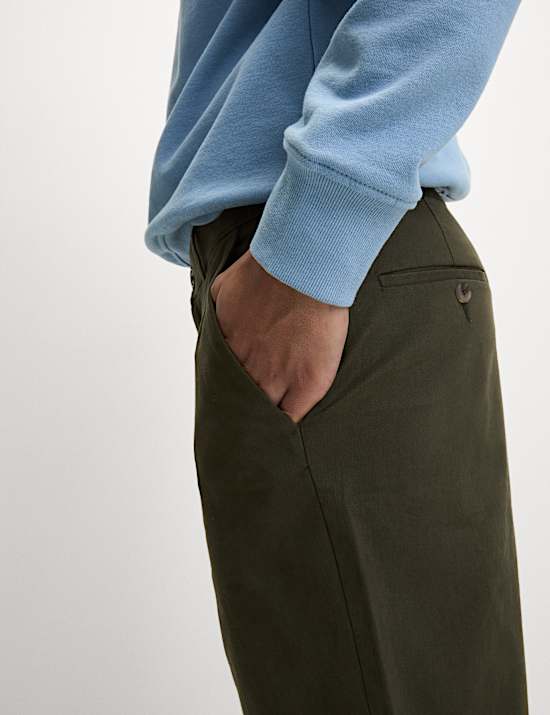 Loose Fit Stretch Chino Shorts