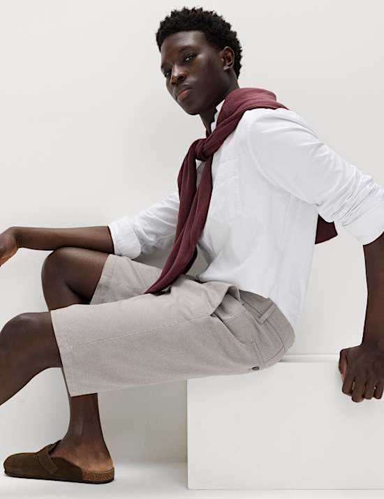 Loose Fit Stretch Chino Shorts