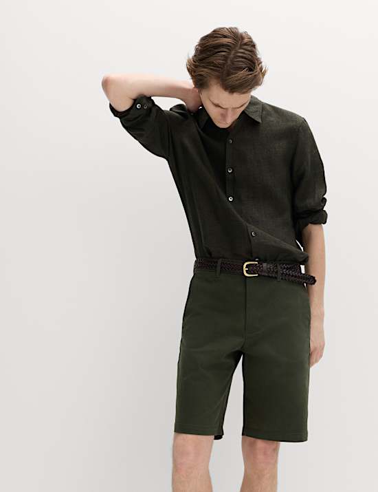 Loose Fit Stretch Chino Shorts