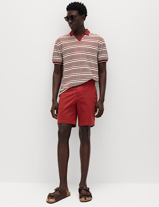 Regular Fit Stretch Chino Shorts