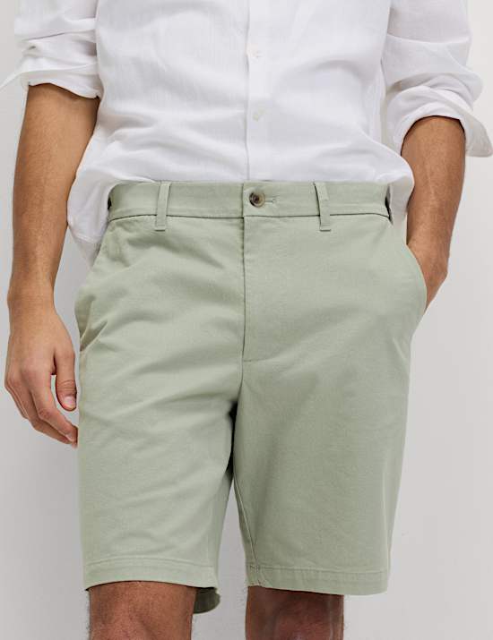 Regular Fit Stretch Chino Shorts