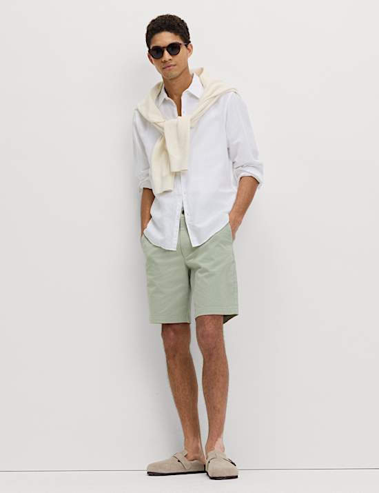 Regular Fit Stretch Chino Shorts
