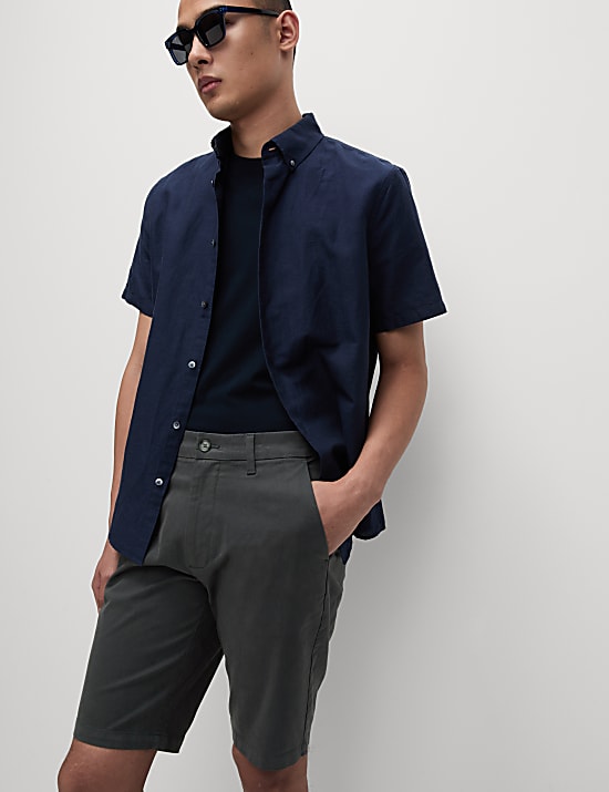 Regular Fit Stretch Chino Shorts