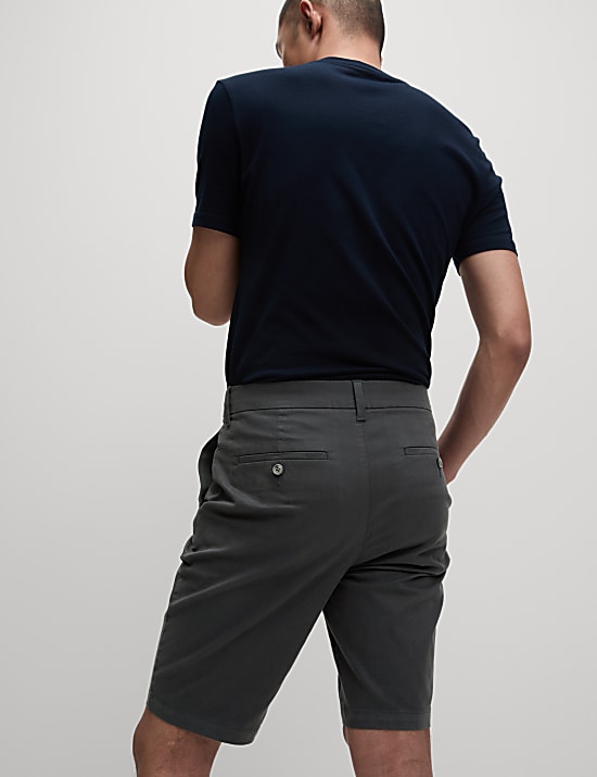 Regular Fit Stretch Chino Shorts