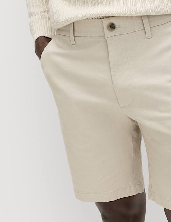 Regular Fit Stretch Chino Shorts