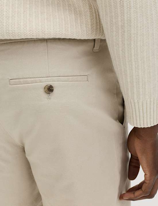 Regular Fit Stretch Chino Shorts