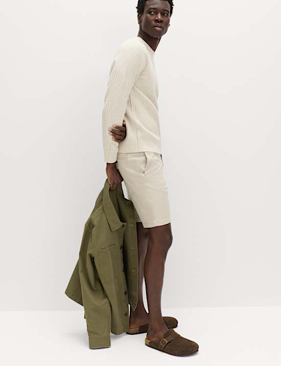 Regular Fit Stretch Chino Shorts