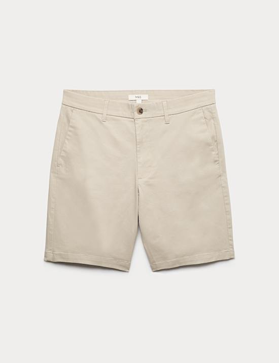 Regular Fit Stretch Chino Shorts