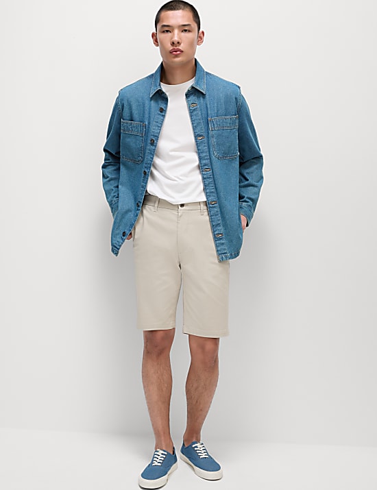 Regular Fit Stretch Chino Shorts