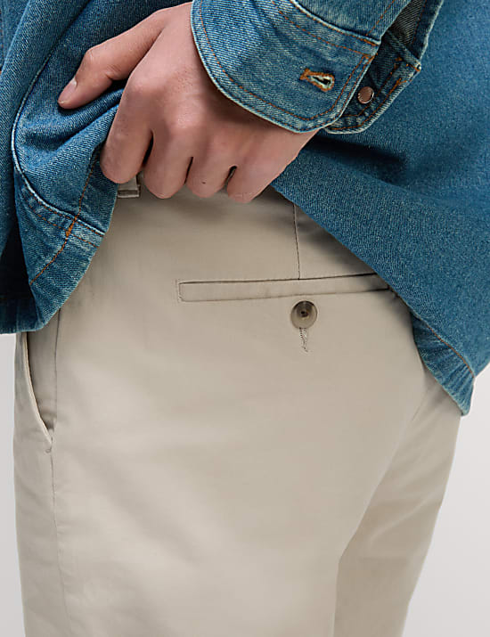 Regular Fit Stretch Chino Shorts