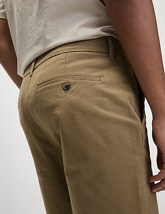 Regular Fit Stretch Chino Shorts