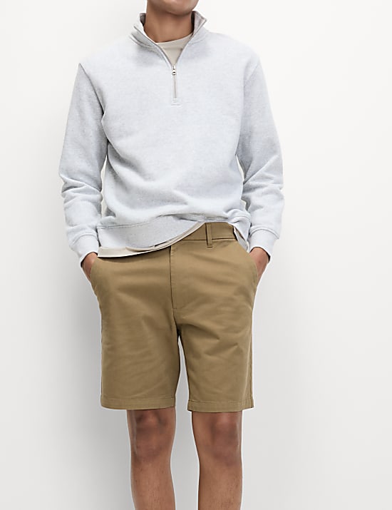 Regular Fit Stretch Chino Shorts